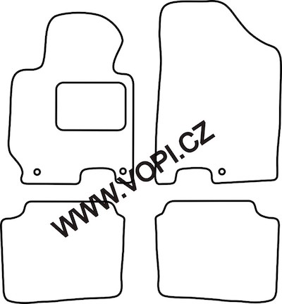 Autokoberce Hyundai Elantra 2010 - Colorfit Fun (1851)